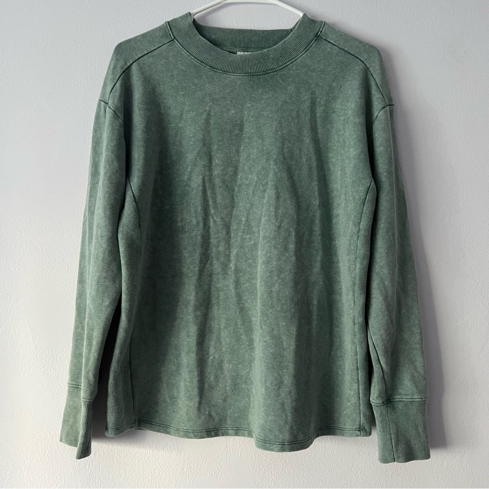 🪴 All In Motion Washed Deep Teal Crewneck Sweatshirt